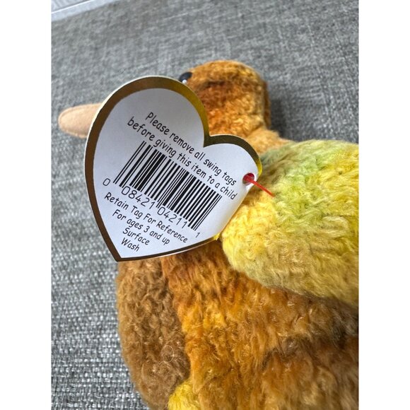 Ty Beanie Babies Beak Stuffed Plush Animal 1998 Retired Collectible - Picture 9 of 9